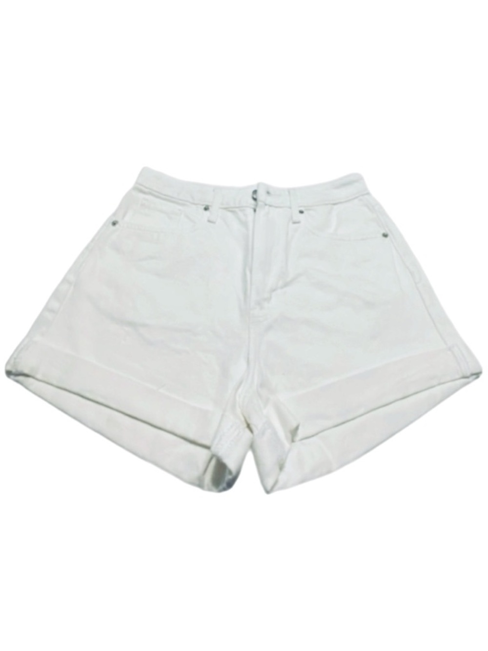 (0827) Wild Fable High Rise Mom Shorts White Denim 8/29